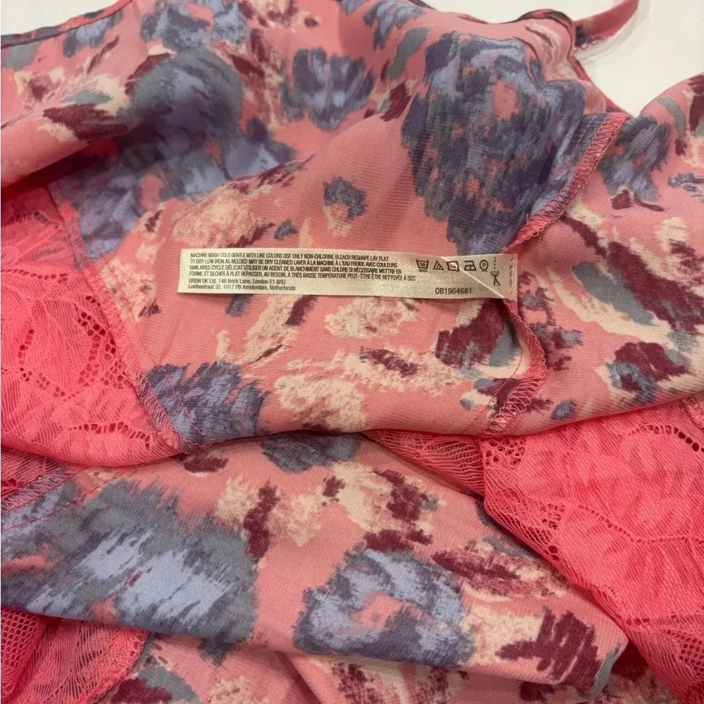 Free People Women's First Date Printed Maxi Slip M NWT - Picture 11 of 12